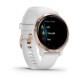 Venu 2S - Rose Gold Stainless Steel Bezel With White Case and Silicone Band - 010-02429-13 - Garmin